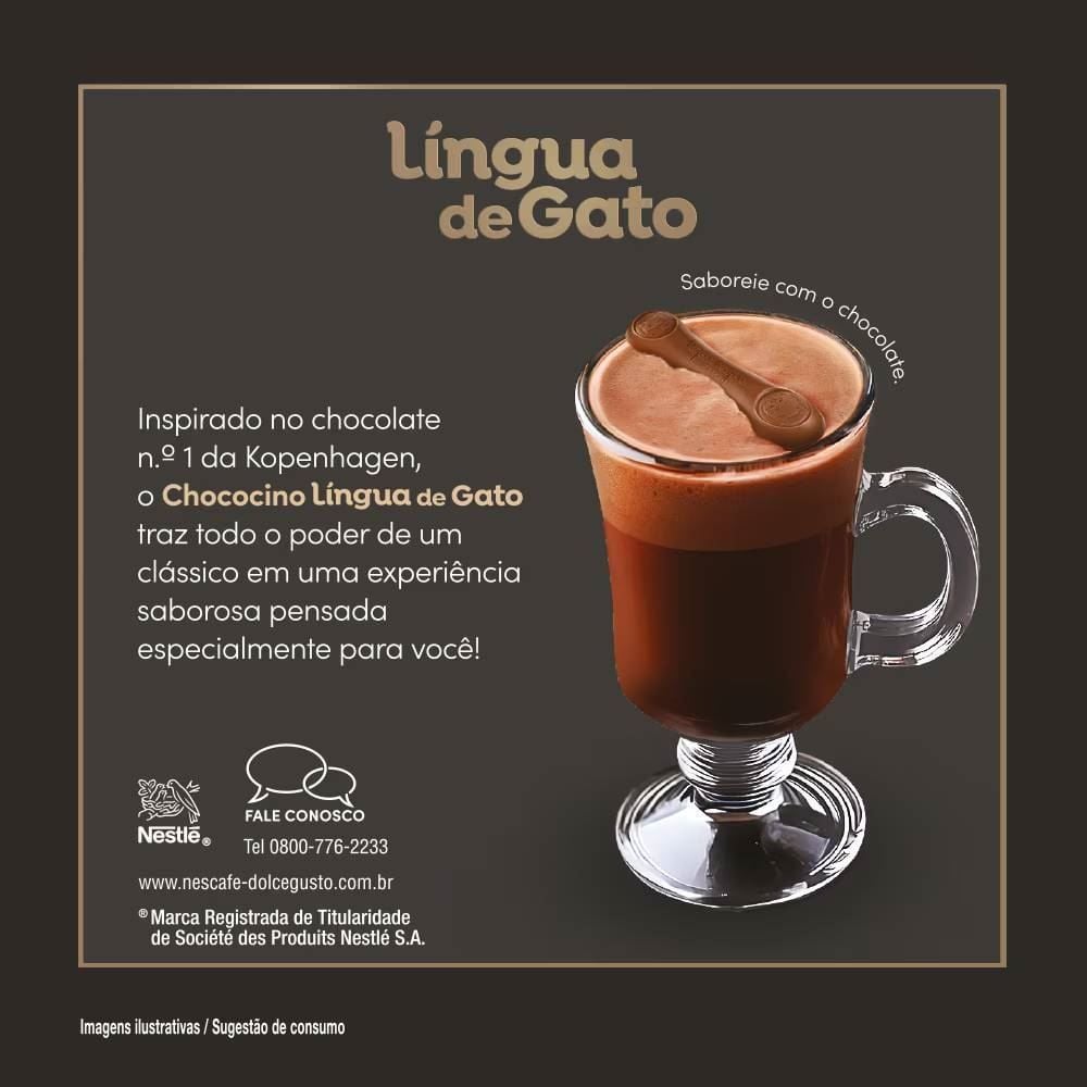 Cápsulas Kopenhagen Língua De Gato Dolce Gusto - 10 Cápsulas
