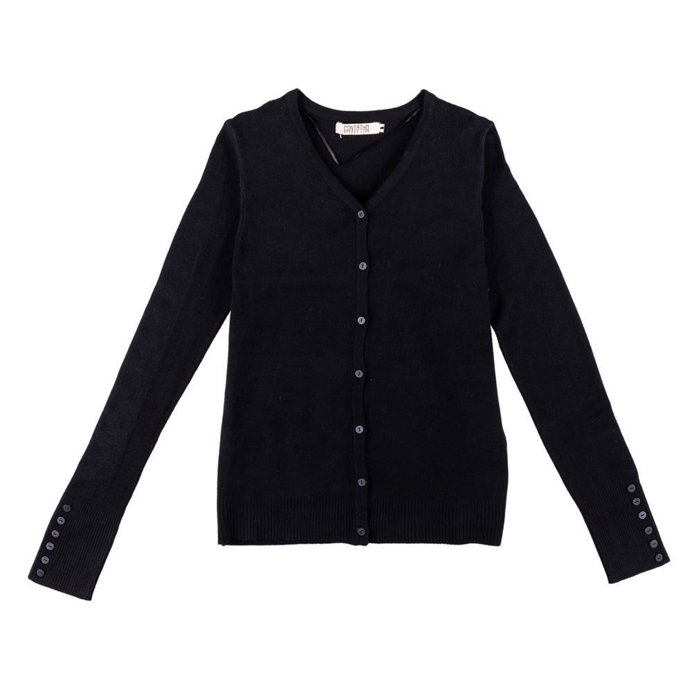 Cardigan Feminino Tricot Básico Patricia Foster