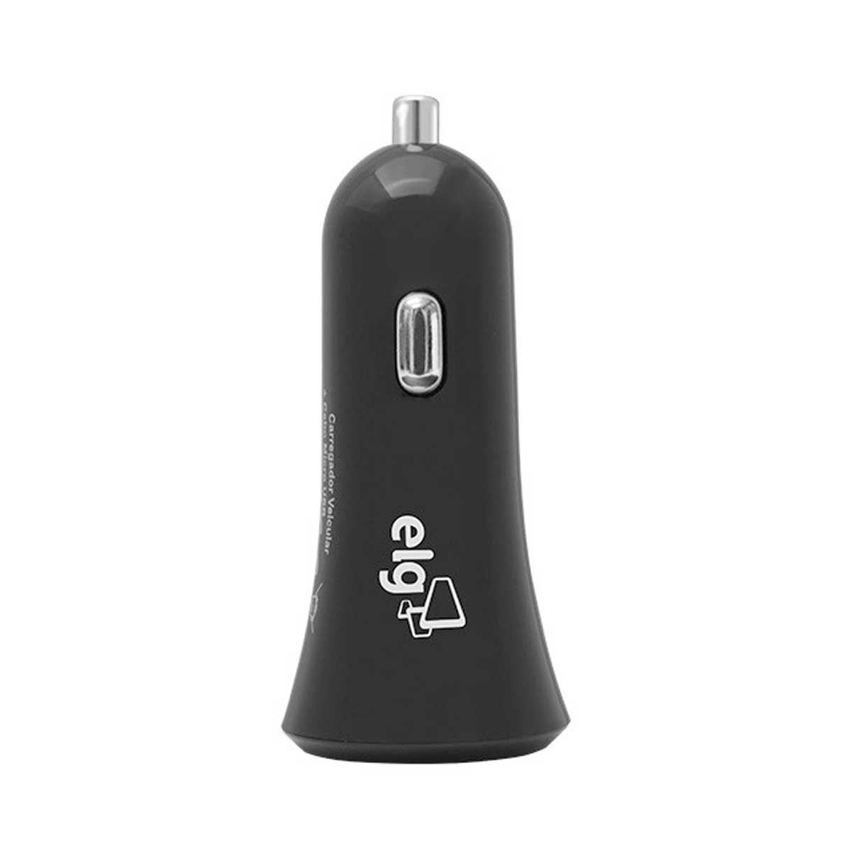 Carregador Veicular com 2 Portas USB ELG CC2S - DIVERSOS