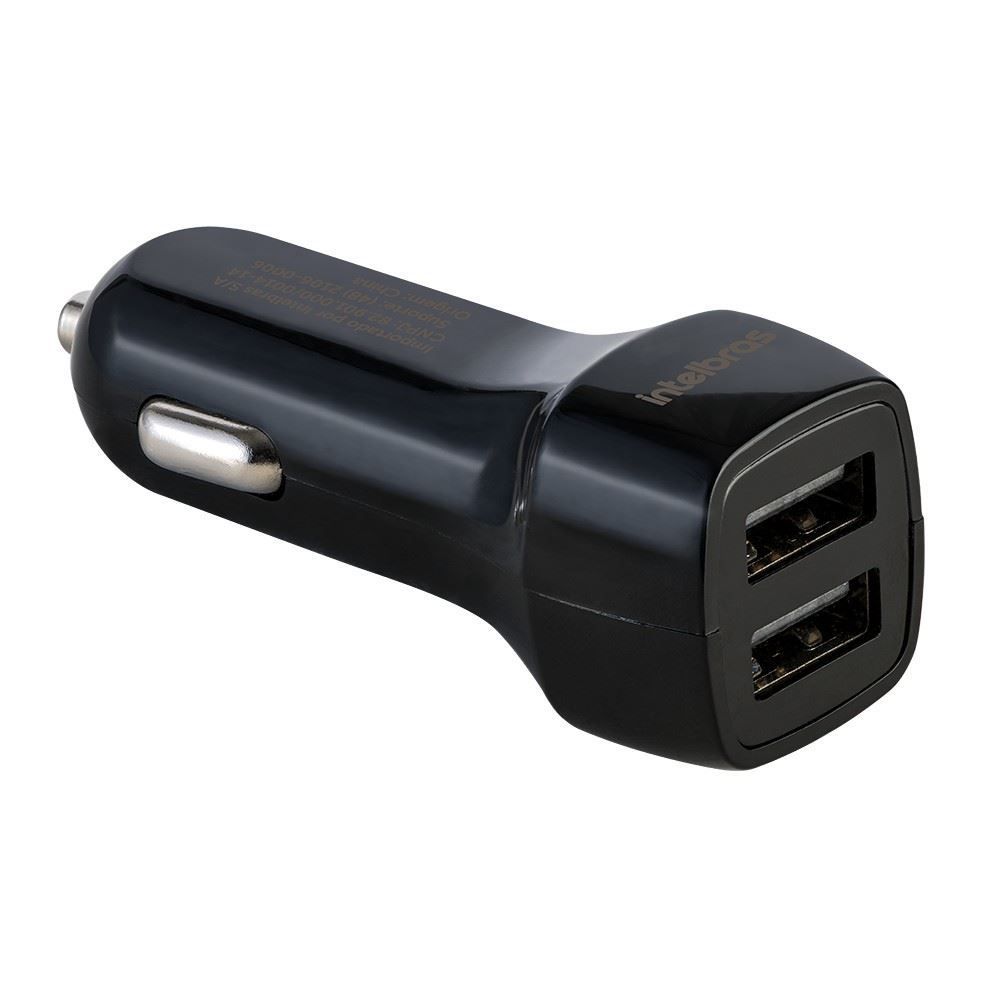 Carregador Veicular Universal Usb com 2 Portas Intelbras Ecv 2 Fast