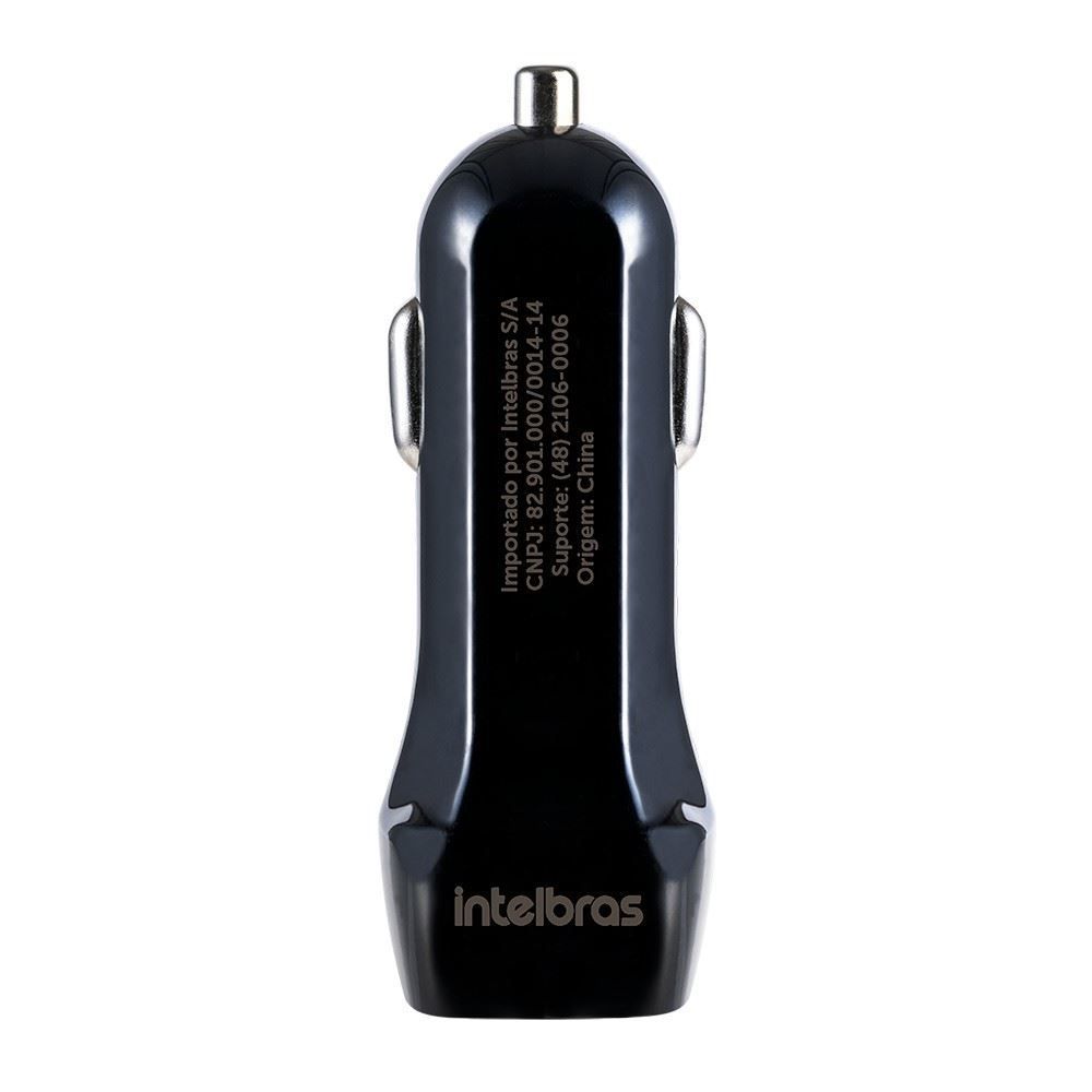 Carregador Veicular Universal Usb com 2 Portas Intelbras Ecv 2 Fast