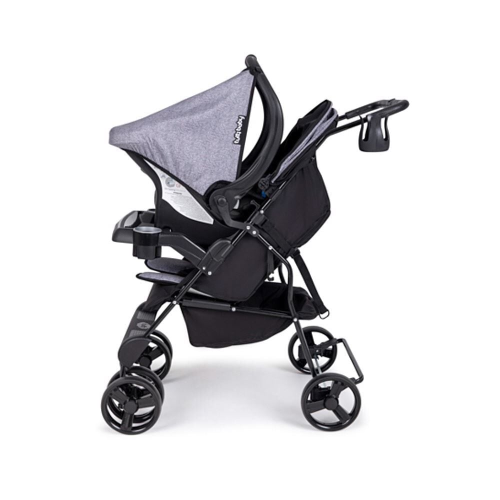 Kit Carrinho e Bebê Conforto Theros Max Mescla Tutti Baby - Mescla