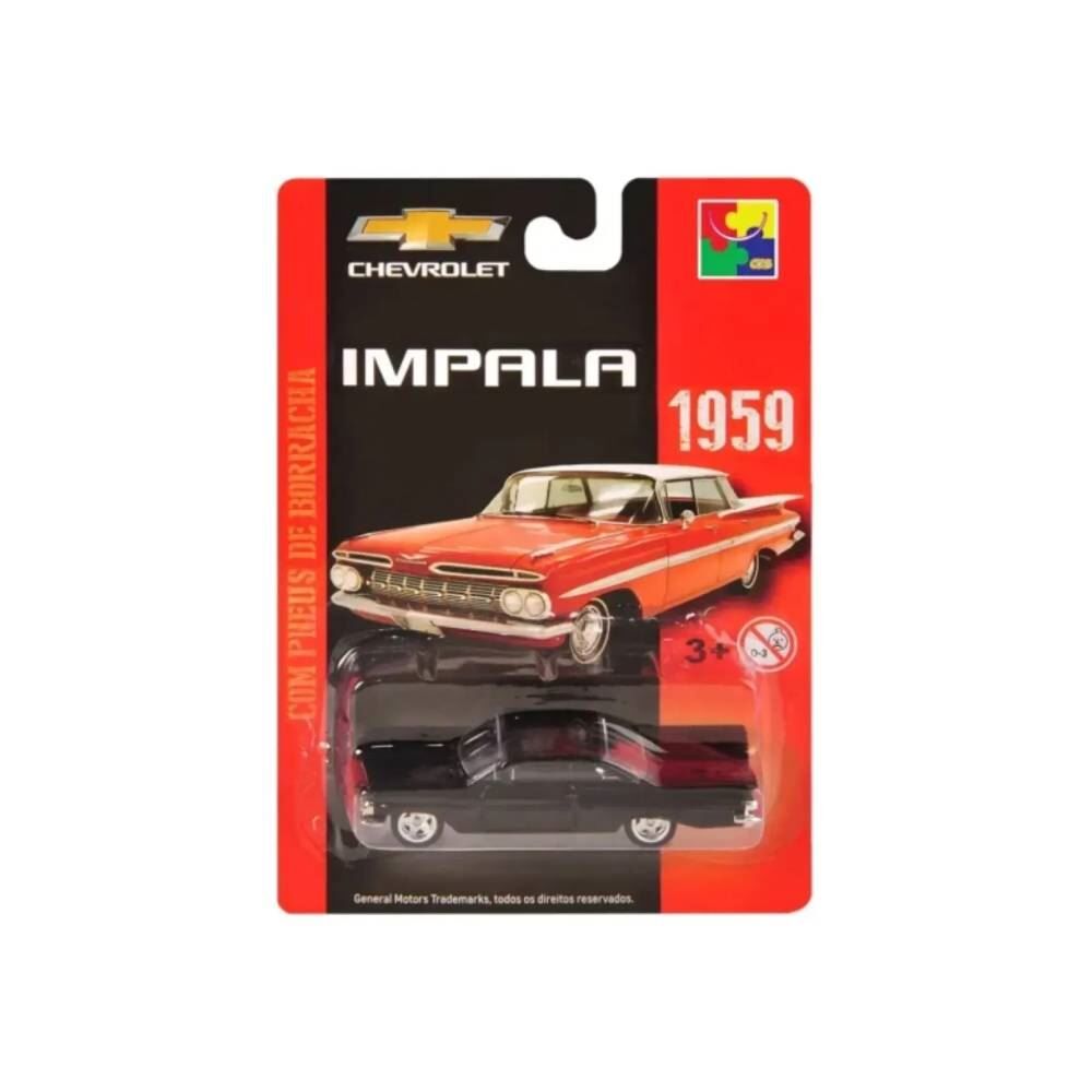 Carrinho Chevrolet Impala Sport Coupe 1959 em Metal Cks Toys - Sortido
