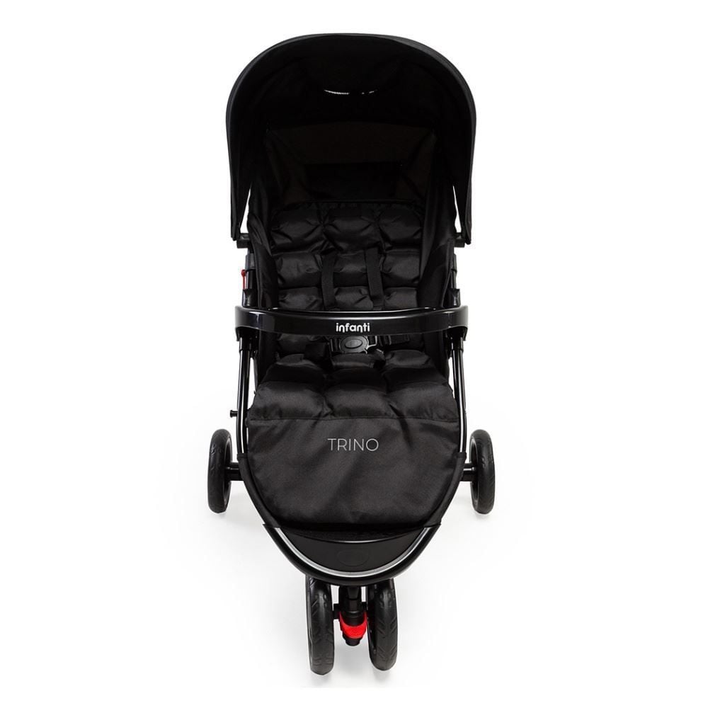 Carrinho de Bebê 3 Rodas Trino Infanti - Preto