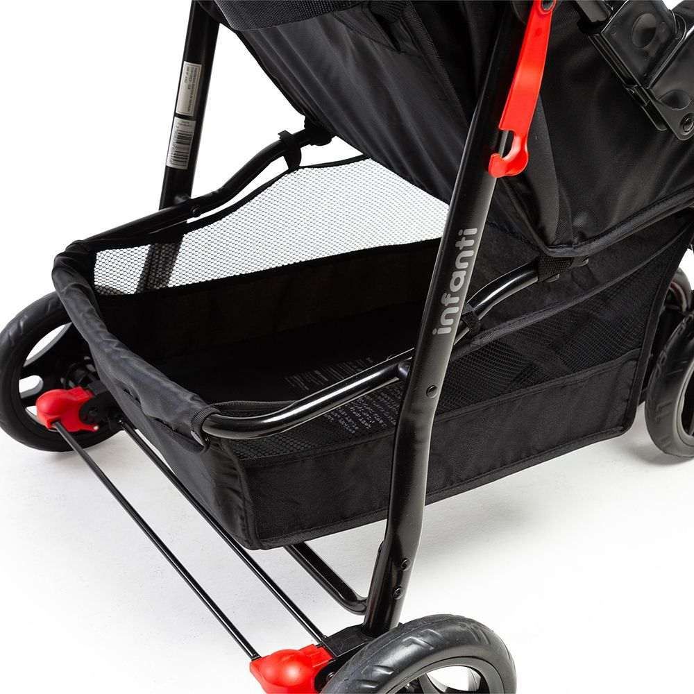 Carrinho de Bebê 3 Rodas Trino Infanti - Preto