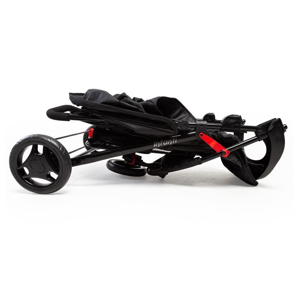 Carrinho de Bebê 3 Rodas Trino Infanti - Preto