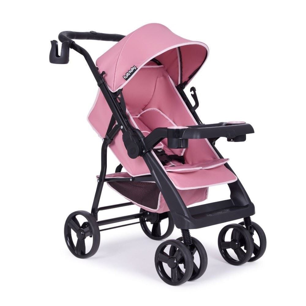 Carrinho de Bebê Berço Solare Max Reversível Tutti Baby - Rosa