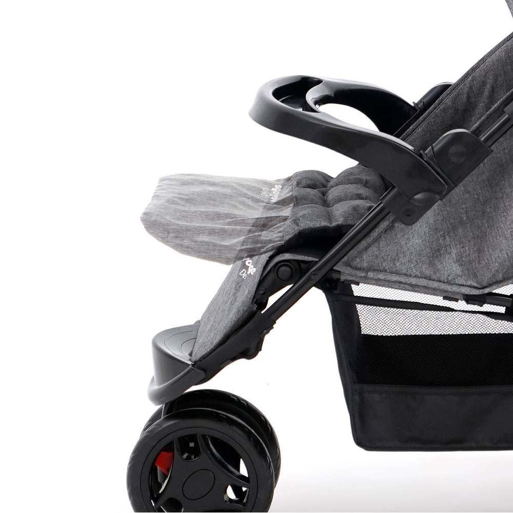 Carrinho De Bebê Delta 3 Rodas Voyage - Cinza Mescla