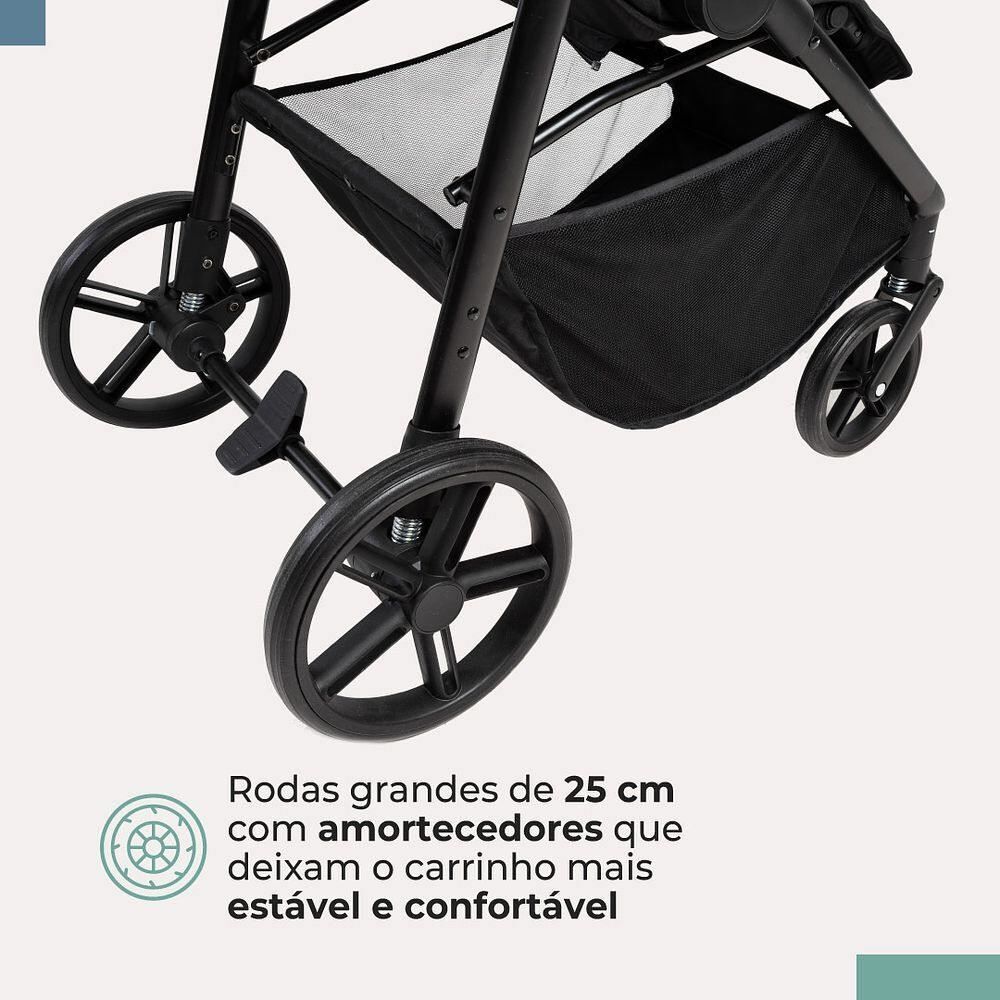 Carrinho de Bebê Magno 0 Meses a 22 kg Infanti - Preto