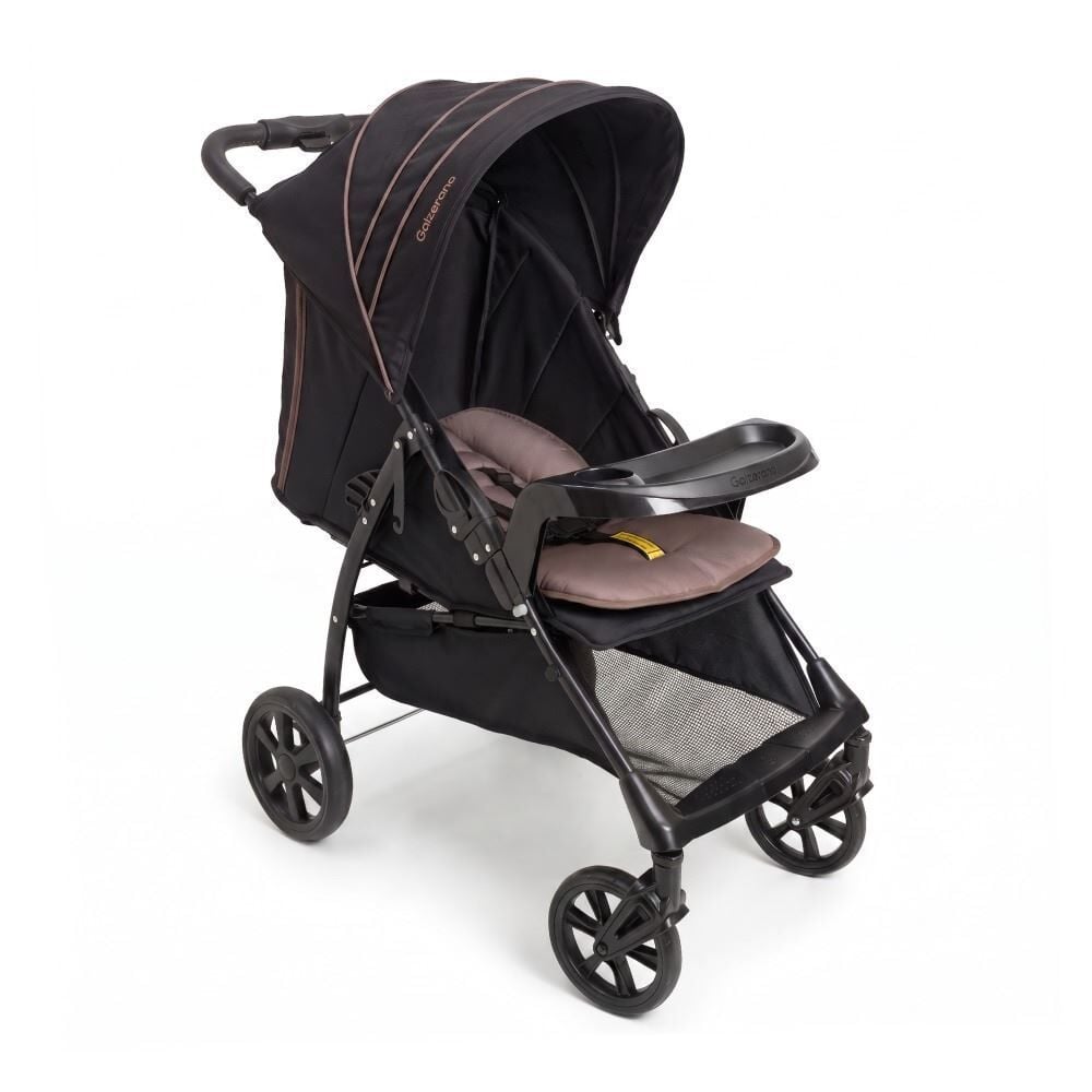 Carrinho de Bebê Milano One Hand Galzerano - Preto