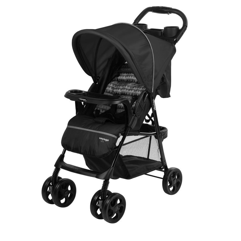 Carrinho De Passeio De Bebê Spot Voyage - Preto Geo