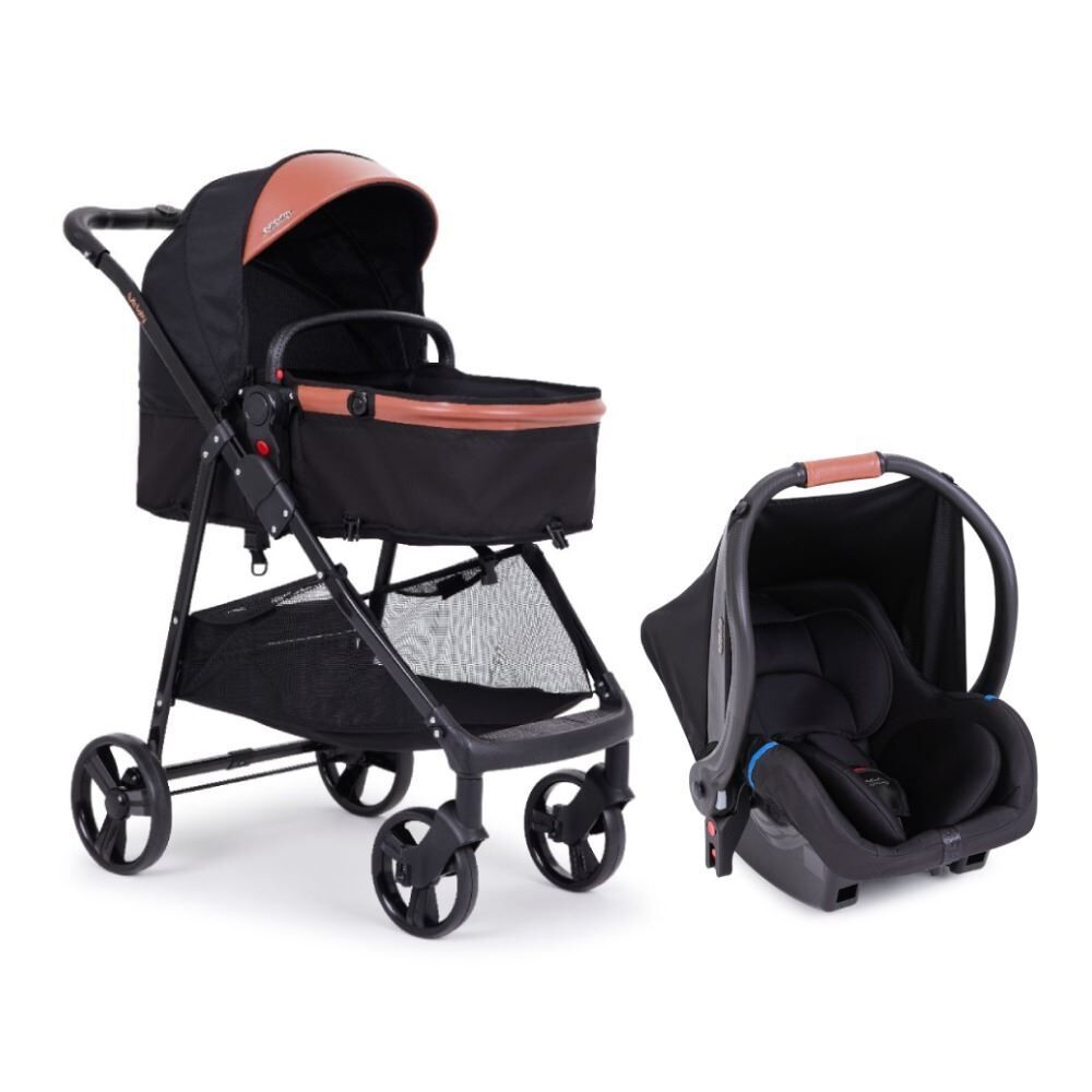 Combo Travel System Domus Carrinho Moisés com Bebê Conforto Tutti Baby