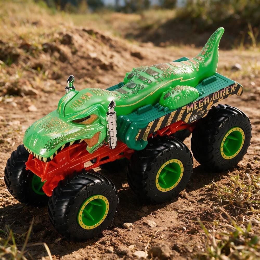 Carrinho Hot Wheels Reboque Monster Trucks Mega Wrex Mattel - Sortido