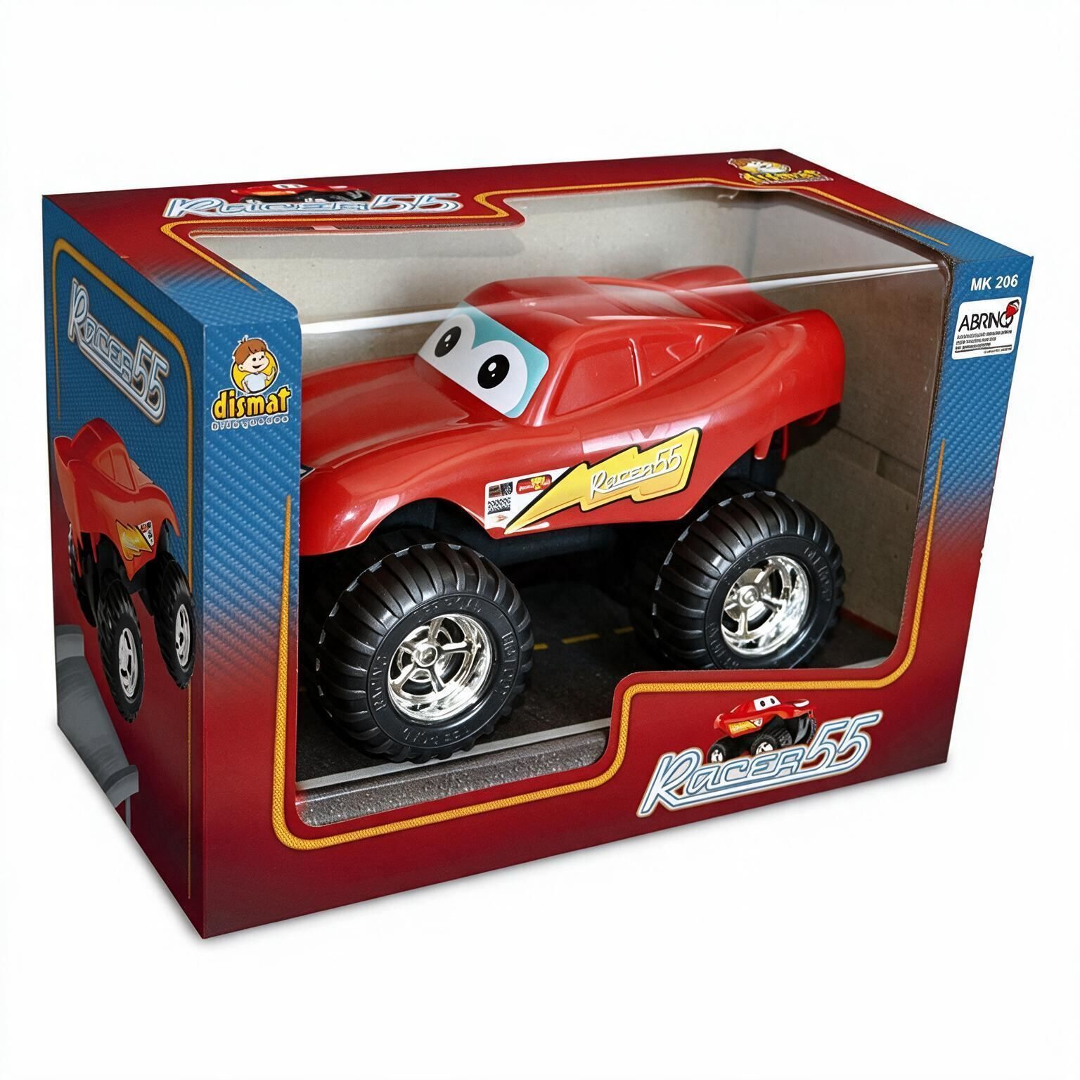 Carrinho Monster Infantil Race Dismat - Vermelho