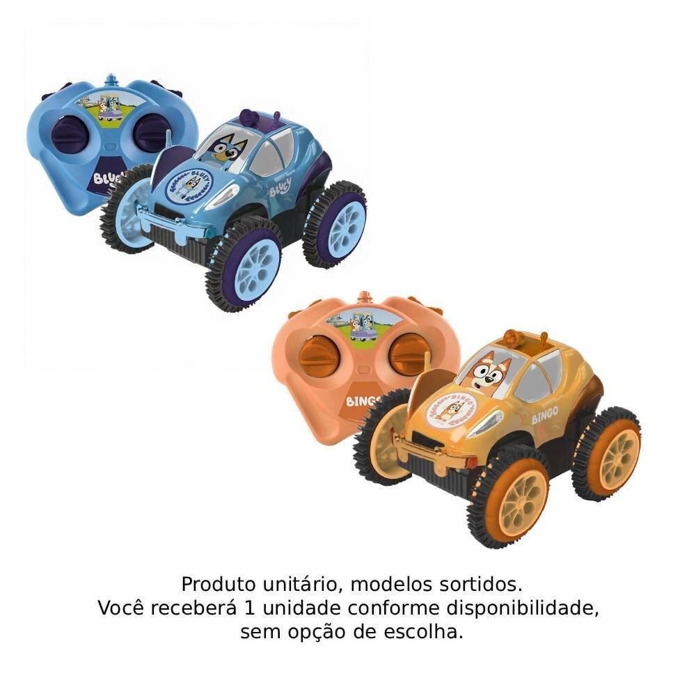 Carro de Controle Remoto Giro Maluco Bluey Candide - Sortido