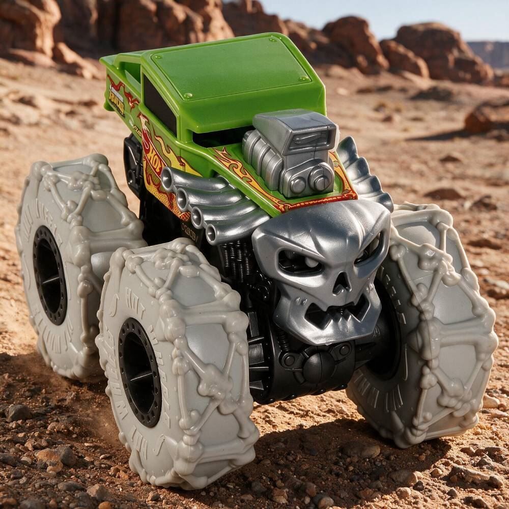 Carro Pneus Gigantes Monster Trucks Mattel - Sortido