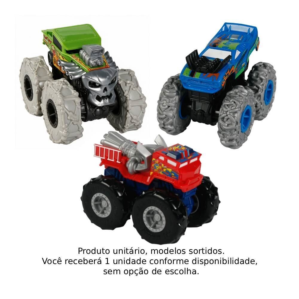 Carro Pneus Gigantes Monster Trucks Mattel - Sortido
