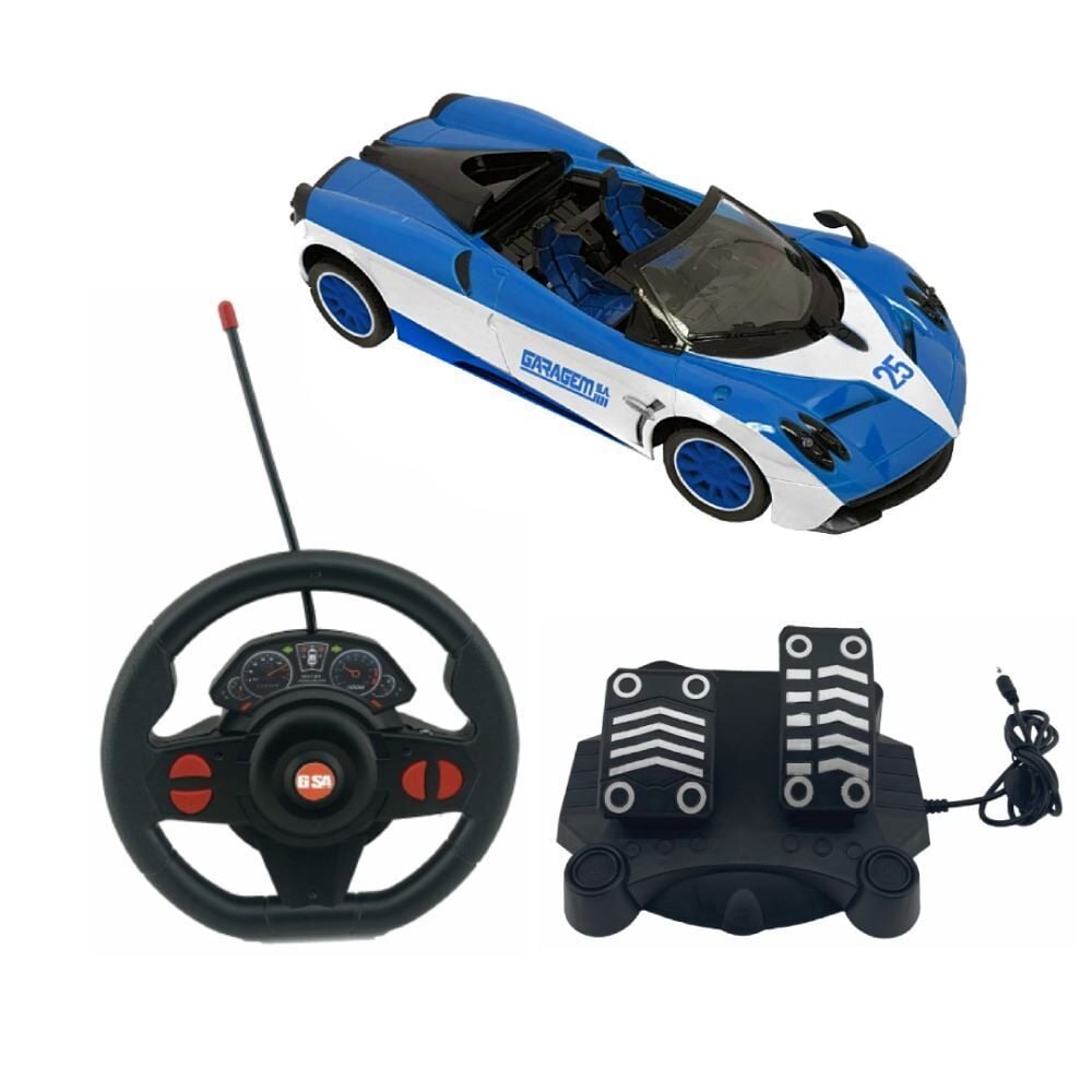 Carro Prime Racer com Controle Remoto e Pedal Garagem Sa Candide - Sortido