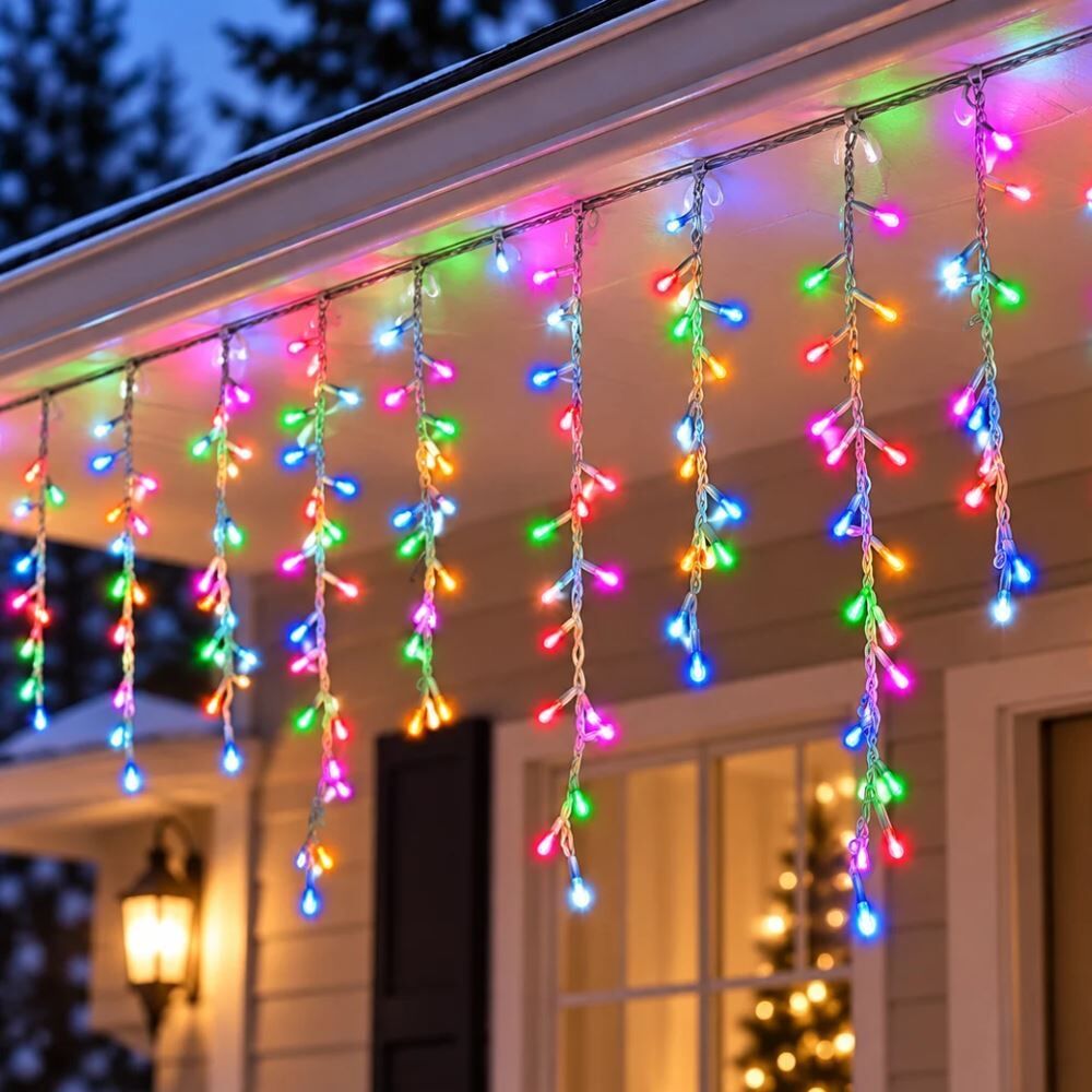 Cascata 480 Leds Coloridas 6,9M Lumina - 127V