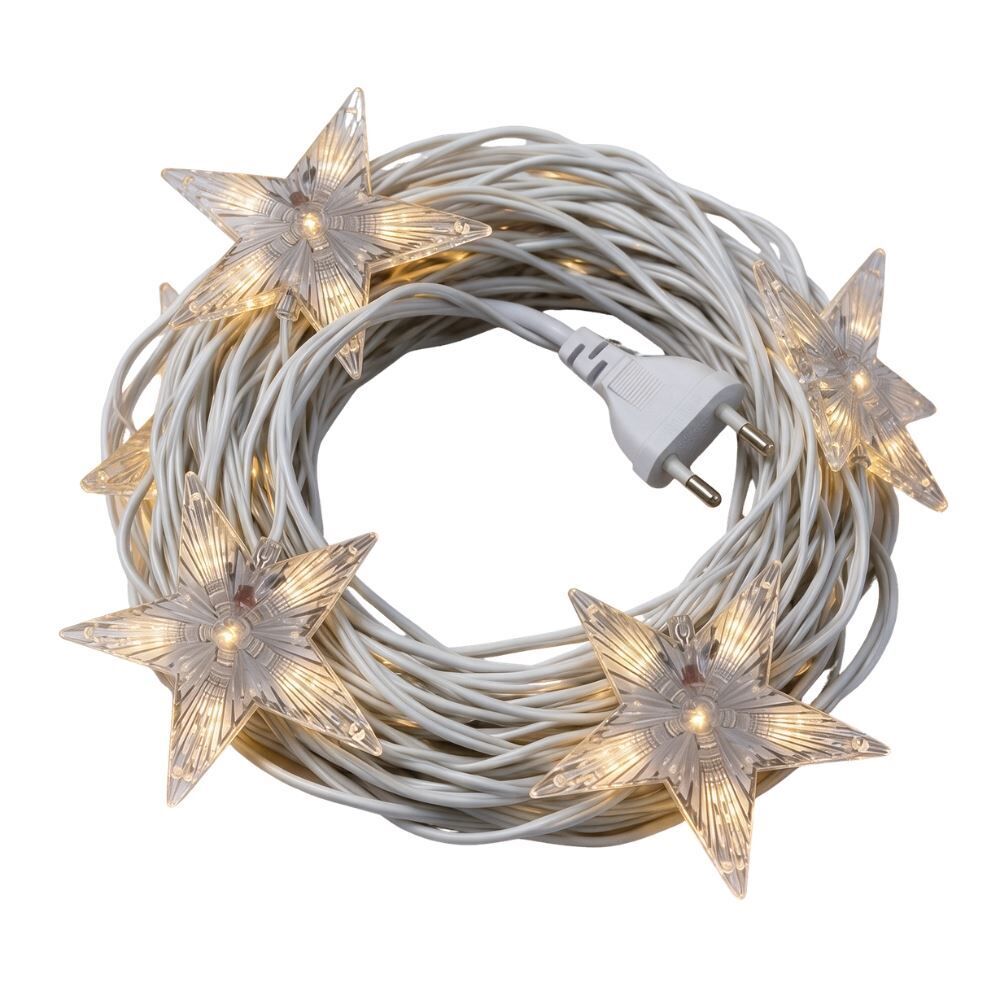 Cascata Luminosa 155 Leds de Estrelas 5M 3000K Dinatale - Bivolt