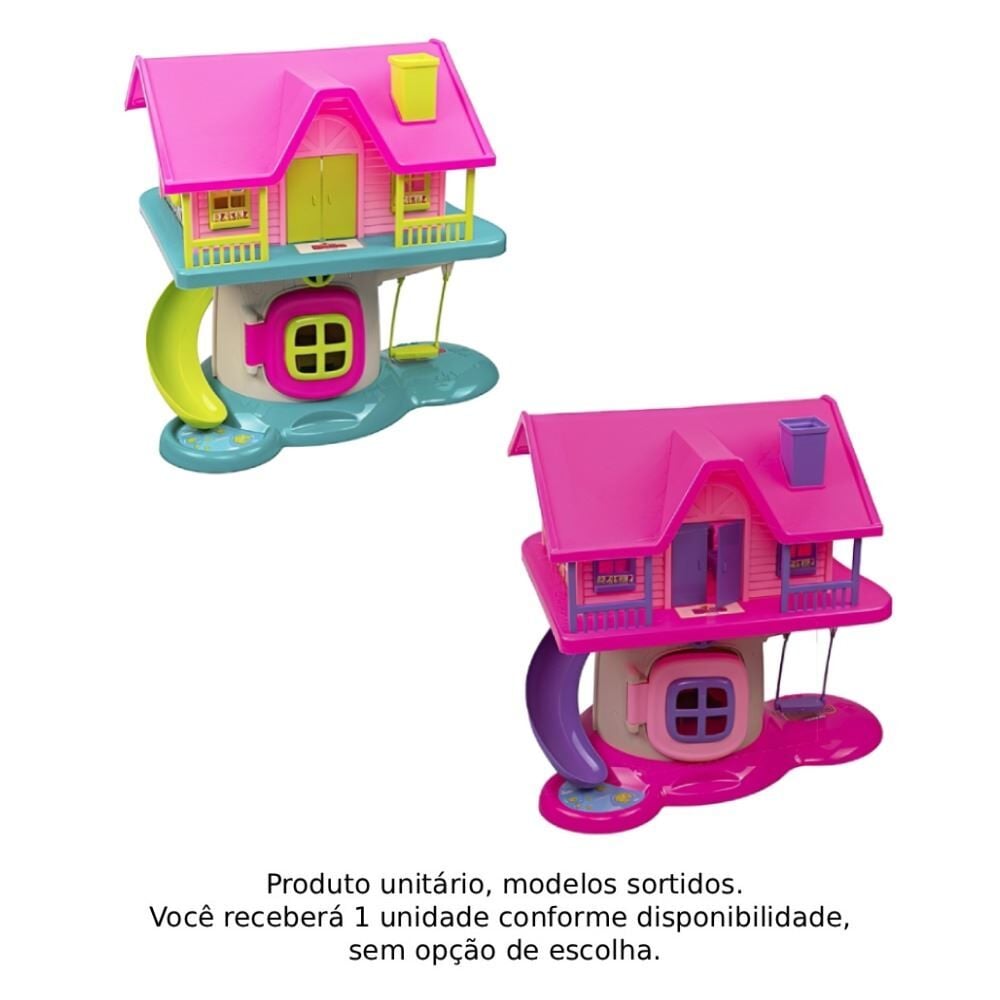 Casinha de Dois Andares Bella Vila Usual Brinquedos - 552