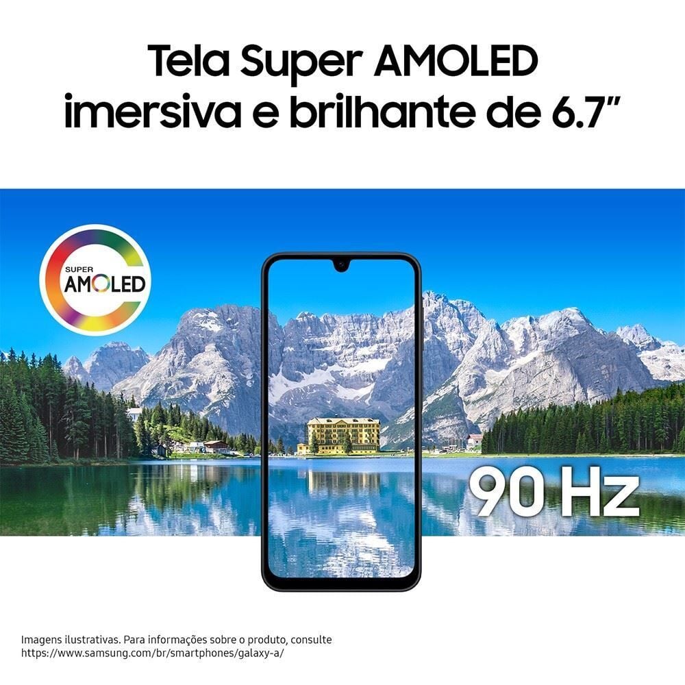 Celular Samsung Galaxy A17 128Gb 4Gb Ram 50Mp Tela 6.7" Ip54 - Cinza