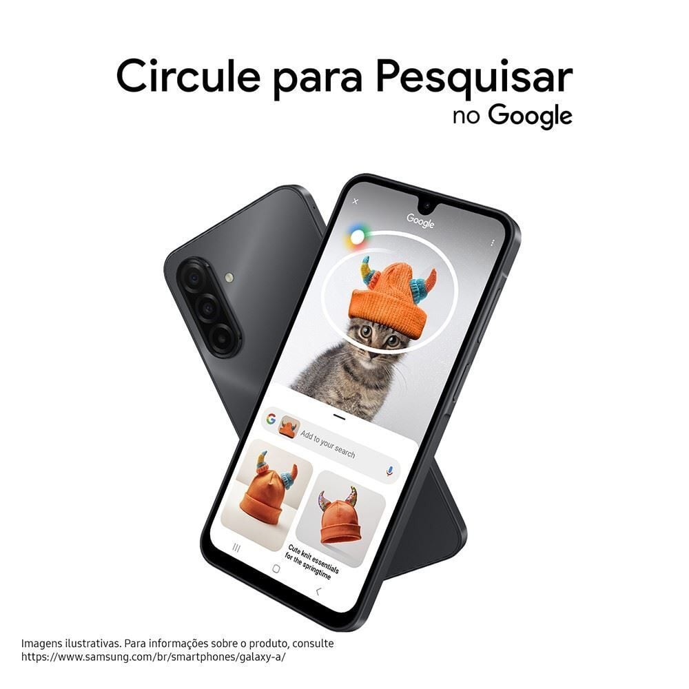 Celular Samsung Galaxy A17 128Gb 4Gb Ram 50Mp Tela 6.7" Ip54 - Preto