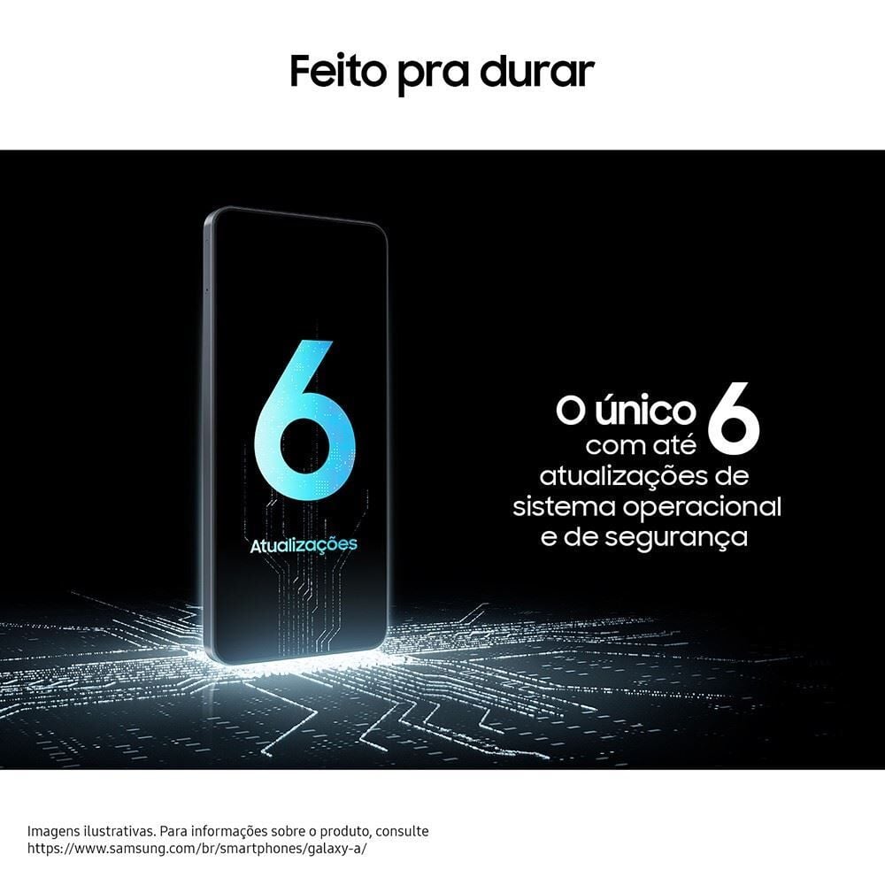 Celular Samsung Galaxy A17 128Gb 4Gb Ram 50Mp Tela 6.7" Ip54 - Preto