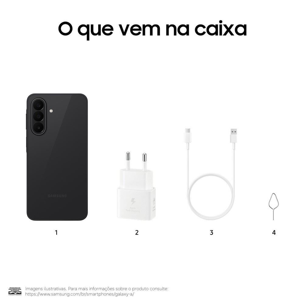 Celular Samsung Galaxy A27 5G 128Gb 6Gb Ram Câmera 50Mp Recursos Ai - Preto