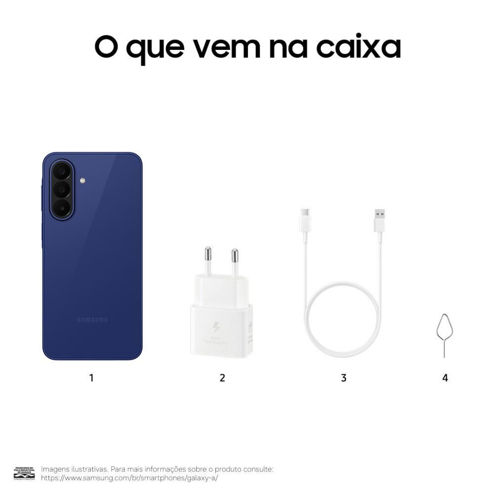 Celular Samsung Galaxy A27 5G 128Gb 6Gb Ram Câmera 50Mp Recursos Ai - Azul