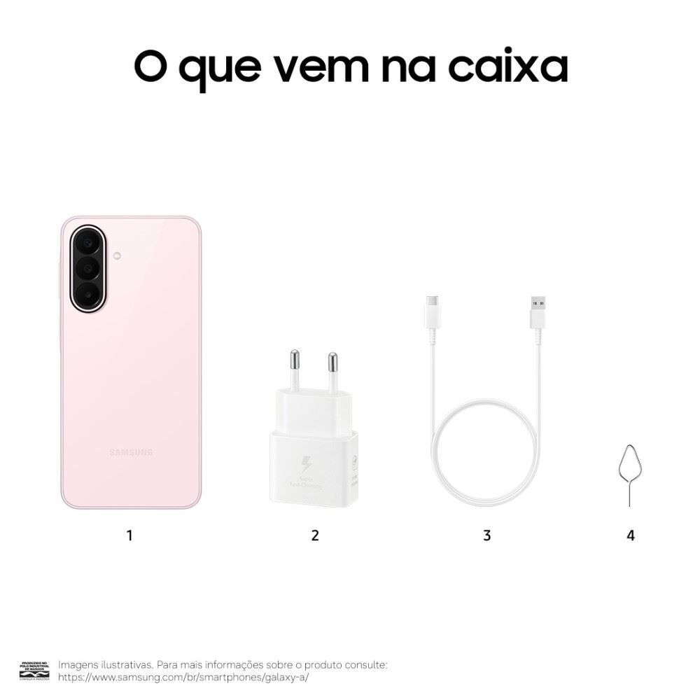 Celular Samsung Galaxy A27 5G 128Gb 6Gb Ram Câmera 50Mp Recursos Ai - Rosa