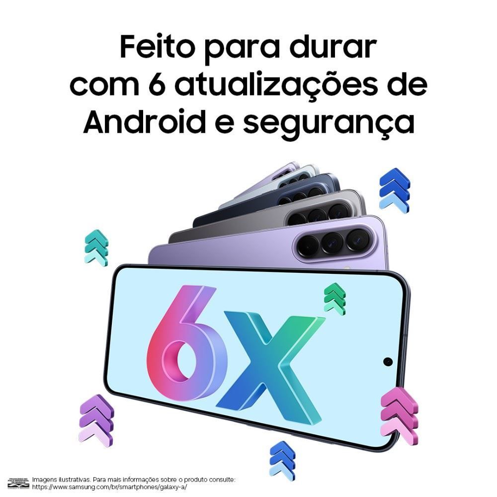 Celular Samsung Galaxy A37 5G 256Gb 8Gb Ram Câmera 50Mp Recursos Ai - Preto