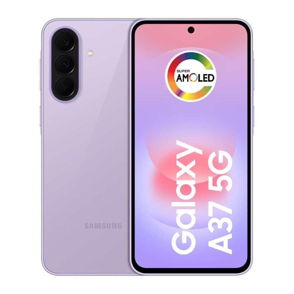 Celular Samsung Galaxy A37 5G 256Gb 8Gb Ram Câmera 50Mp Recursos Ai - Lavanda
