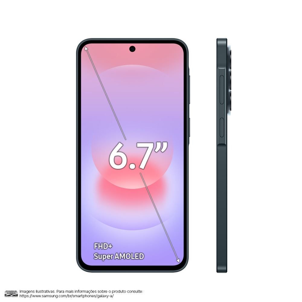 Celular Samsung Galaxy A37 5G 256Gb 8Gb Ram Câmera 50Mp Recursos Ai - Branco