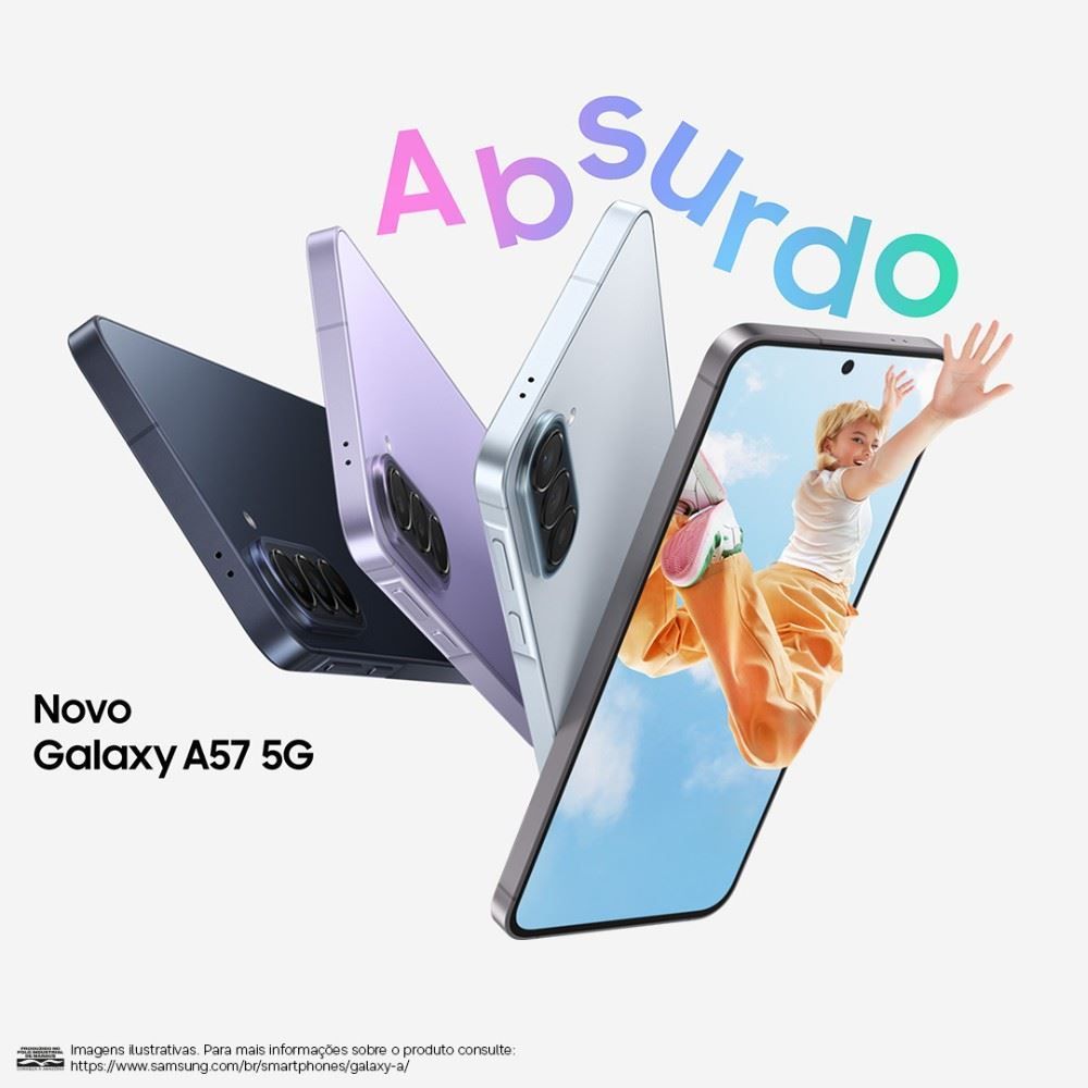 Celular Samsung Galaxy A57 5G 256Gb 8Gb Ram Recursos Ai Câmera 50Mp - Azul Escuro