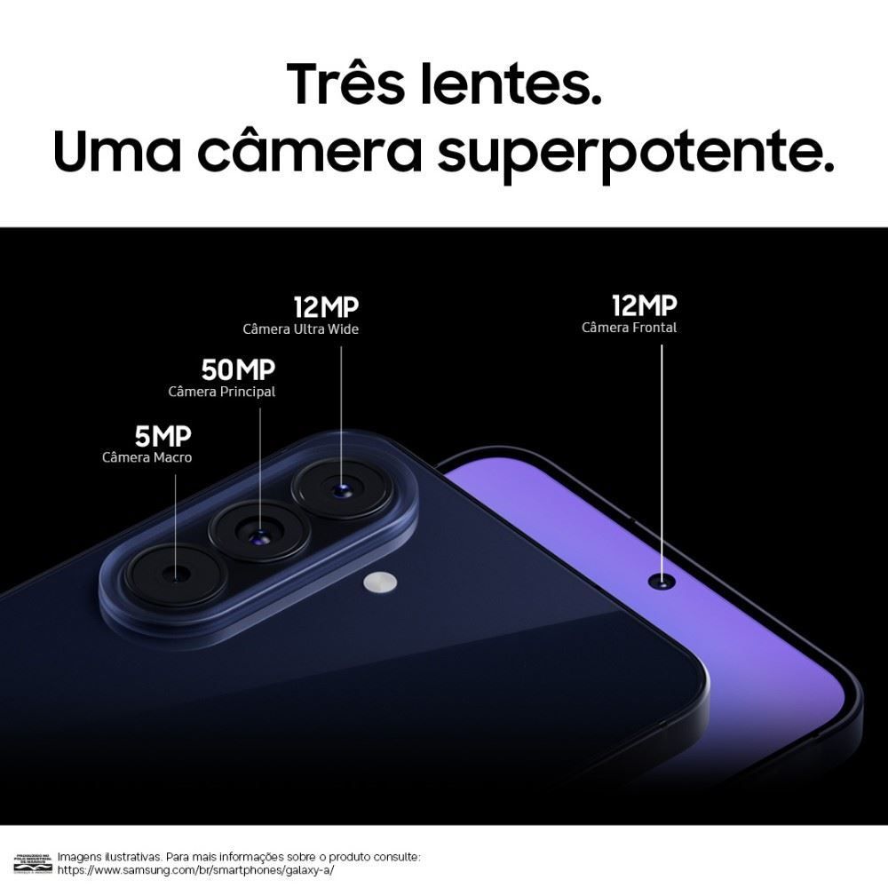 Celular Samsung Galaxy A57 5G 256Gb 8Gb Ram Recursos Ai Câmera 50Mp - Azul Claro