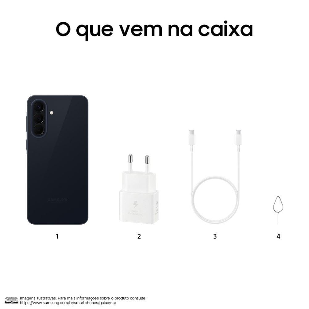 Celular Samsung Galaxy A57 5G 256Gb 8Gb Ram Recursos Ai Câmera 50Mp - Azul Claro