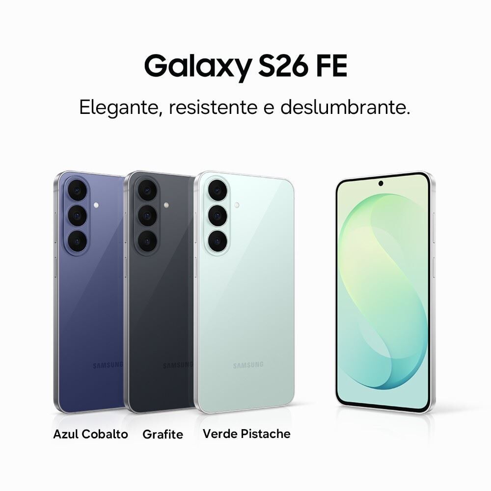 Celular Samsung Galaxy S26 Fe 5G 128Gb 8Gb Câmera Tripla - Grafite