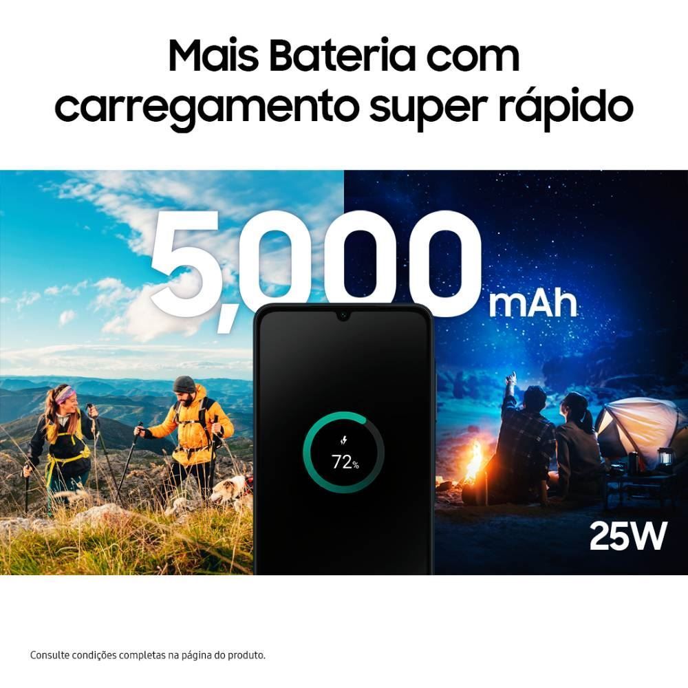 Celular Smartphone Galaxy A06 4G Octa Core 4Gb Ram 128Gb - Branco
