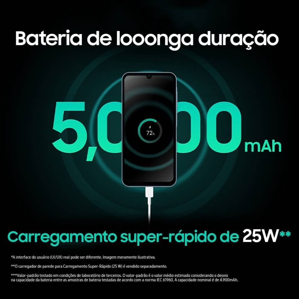 Celular Smartphone Galaxy A15 5G Octacore 4Gb Ram 128Gb - Azul escuro