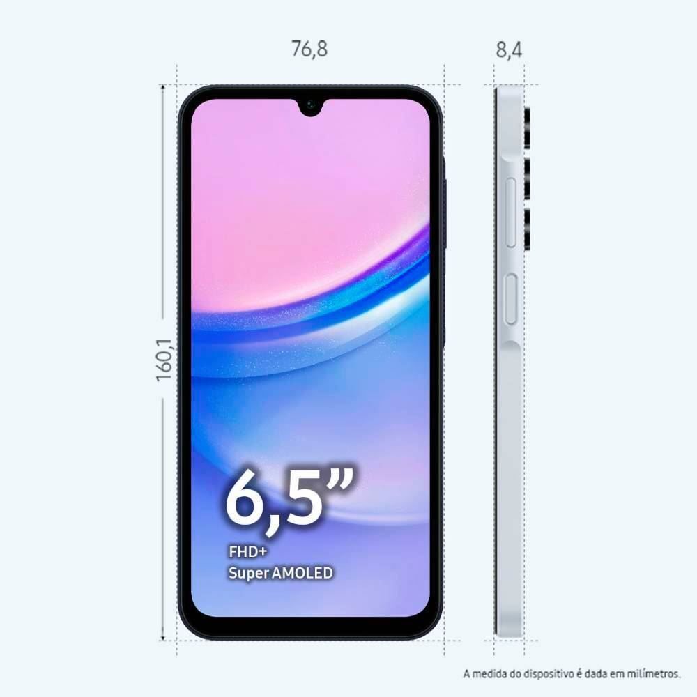Celular Smartphone Galaxy A15 Lte 4G Octacore 8Gb Ram 256Gb - Azul claro