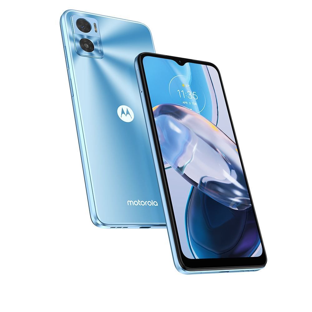 Celular Smartphone Motorola Moto E22 4G Mediatek G37 4Gb Ram 128Gb - Azul