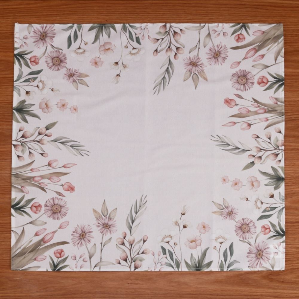 Centro de Mesa 78X78 cm Clean Renova Dohler - Flores Salmão