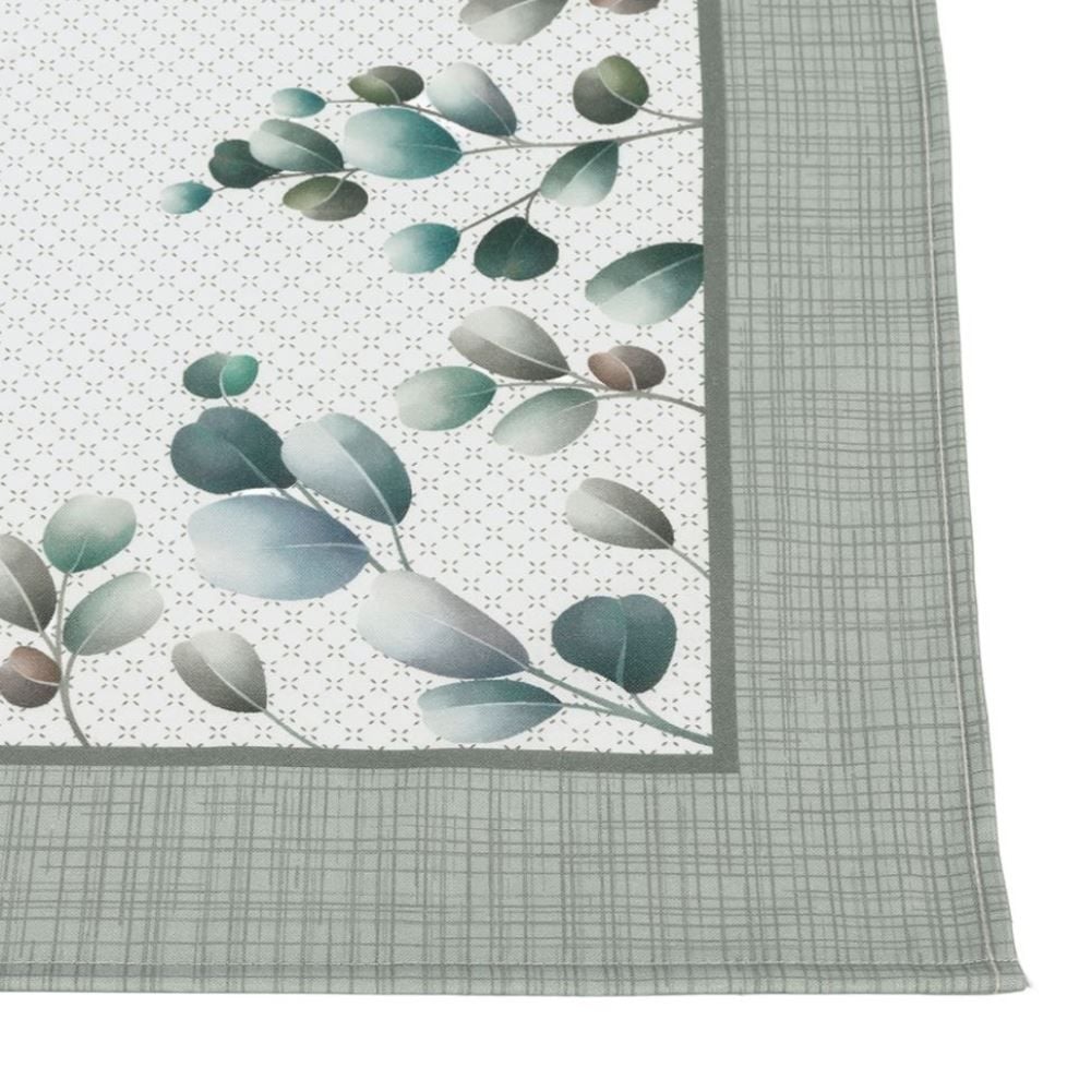 Centro de Mesa 78X78 cm Clean Renova Dohler - Folhas Verdes