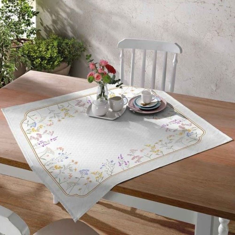 Centro de Mesa 78X78cm Clean Renova Dohler - Floral Boho