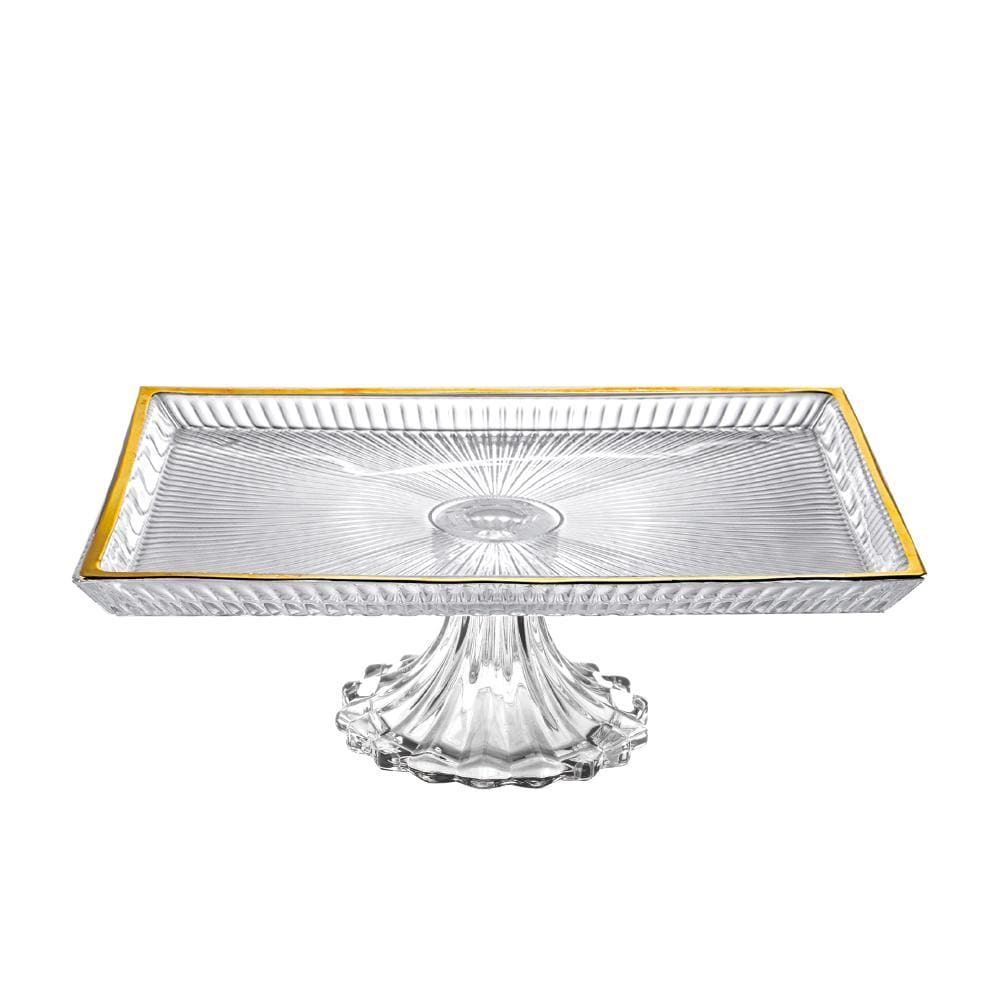 Centro de Mesa Annelise Dourado 28,5Cm - FILETE DOURADO