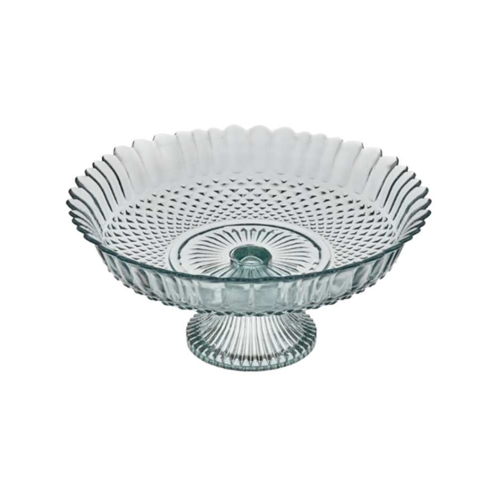 Centro De Mesa Com Pé Diazão Vitazza 30 Cm - Vidro