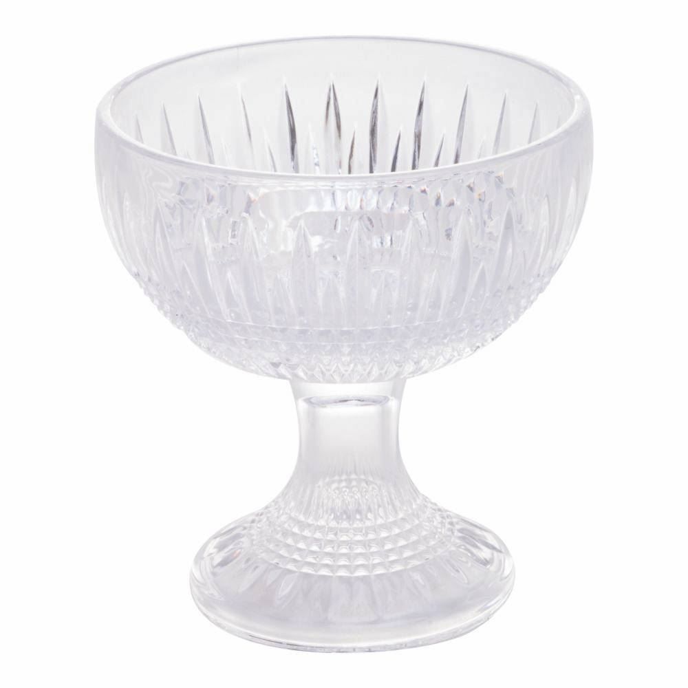 Centro De Mesa Com Pé Rojemac Queen - Cristal Natural
