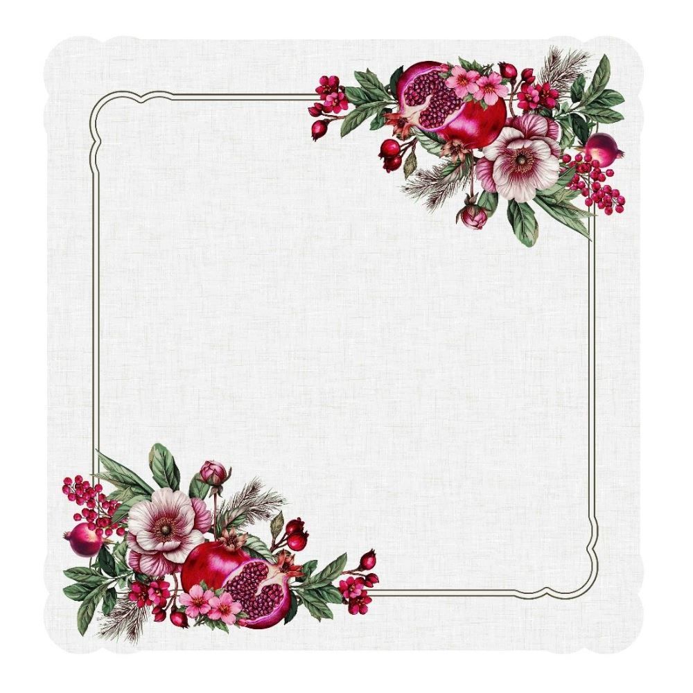 Centro de Mesa Viena 65Cm X 65Cm Havan Casa - Romã