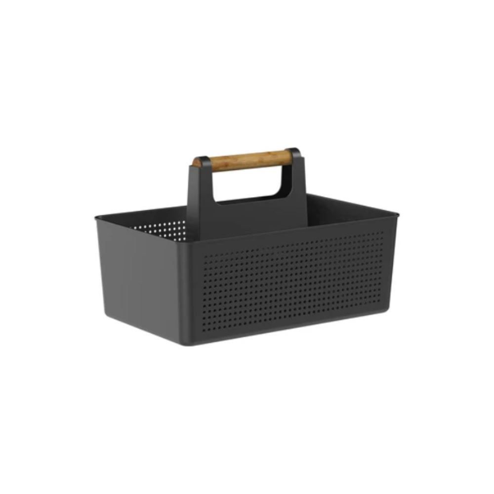 Cesto Organizador Com Alça Flow Ou 800Ml - Preto